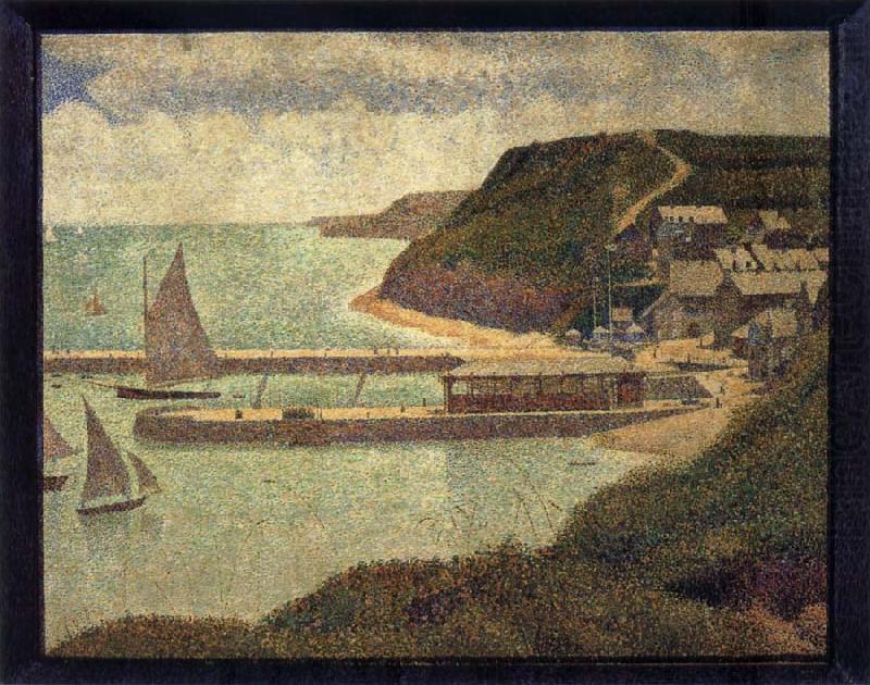 Georges Seurat The Flux of Port en bessin china oil painting image